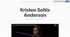 Desktop Screenshot of kristensoltisanderson.com